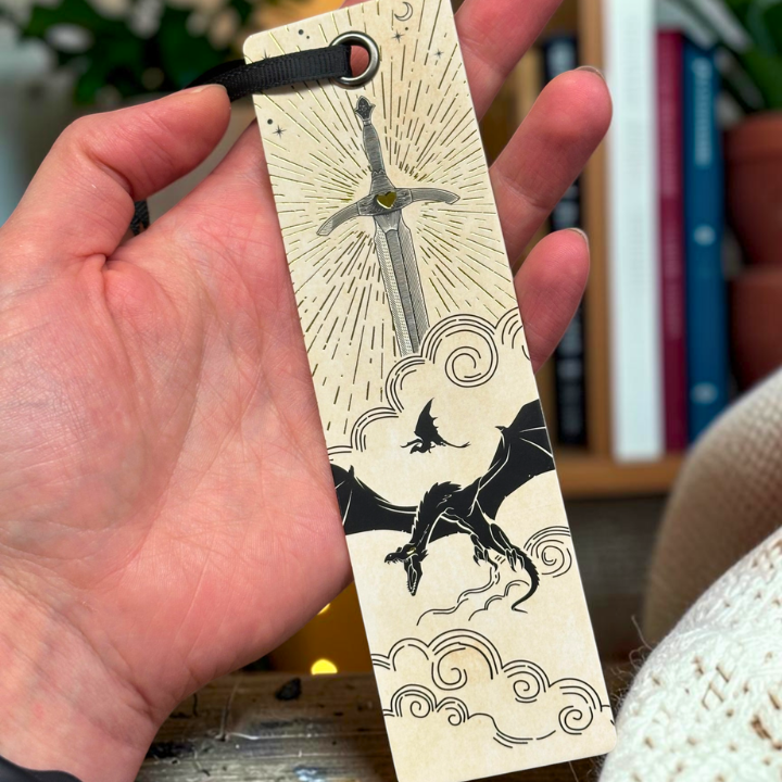 Drachenschwert-Lesezeichen für Fantasy-Fans