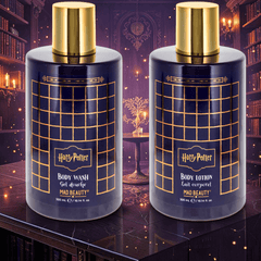 Harry Potter Körperpflege-Geschenkset – Duschgel & Bodylotion Zedernholz-Limette