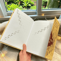 Harry Potter Notizbuch A5 Karte des Rumtreibers – Magnetisch, Hogwarts Fantasy