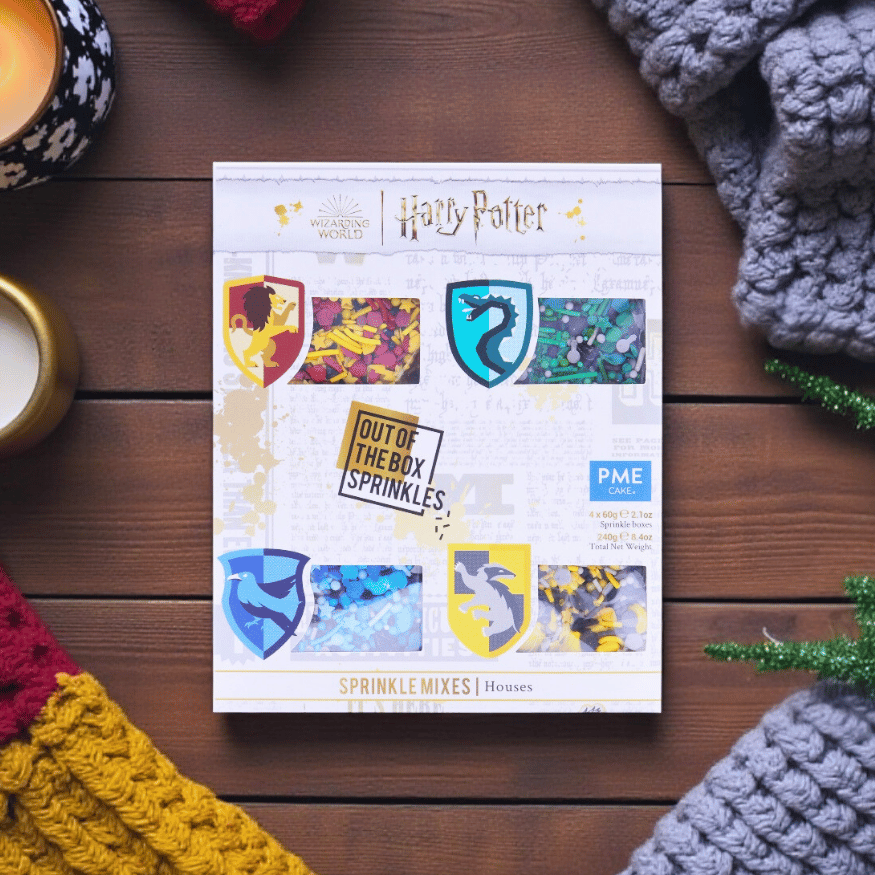 Harry Potter Streusel-Mix 4er-Set – Hogwarts Häuser (240 g)