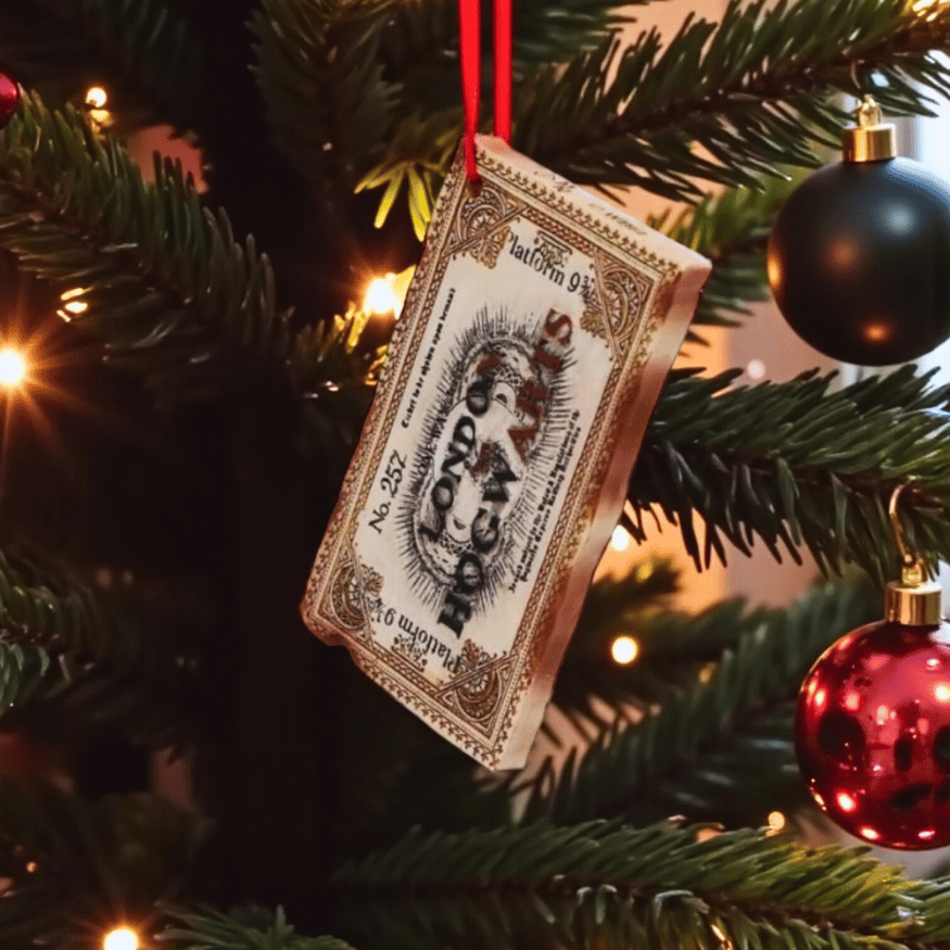 Harry Potter – Hogwarts Ticket Weihnachtsbaum-Schmuck Ornament