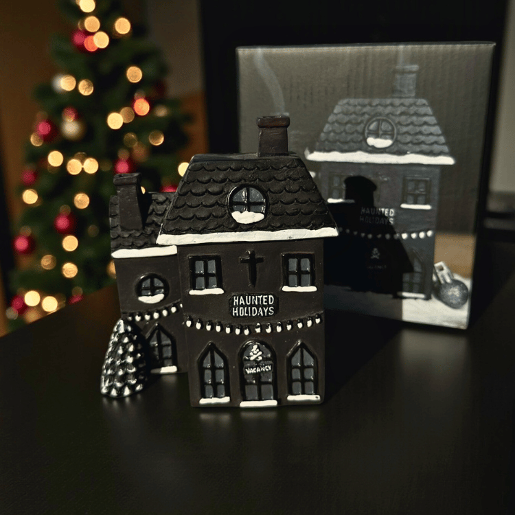 Festliches Spukhaus für Räucherkerzen – Cozy Creepy Duftlampe