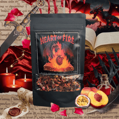 Heart of Fire – Drachen Tee Pfirsich-Maracuja | Limitierter Booklover Tee