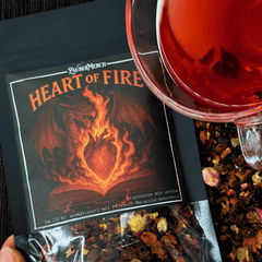Heart of Fire – Drachen Tee Pfirsich-Maracuja | Limitierter Booklover Tee