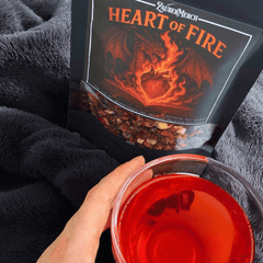 Heart of Fire – Drachen Tee Pfirsich-Maracuja | Limitierter Booklover Tee