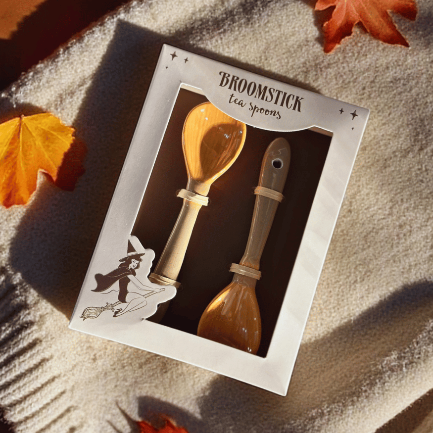 Hexenbesen Keramik Löffel Set
