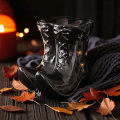 Hexenstiefel Öl-Brenner – Schwarzer Witch Boots Duftöl & Wachs-Brenner