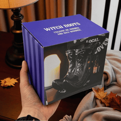 Hexenstiefel Öl-Brenner – Schwarzer Witch Boots Duftöl & Wachs-Brenner