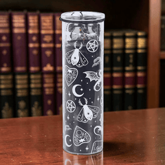 Vanille & Schwarzer Pfeffer Ritualkerze im Gothic-Design