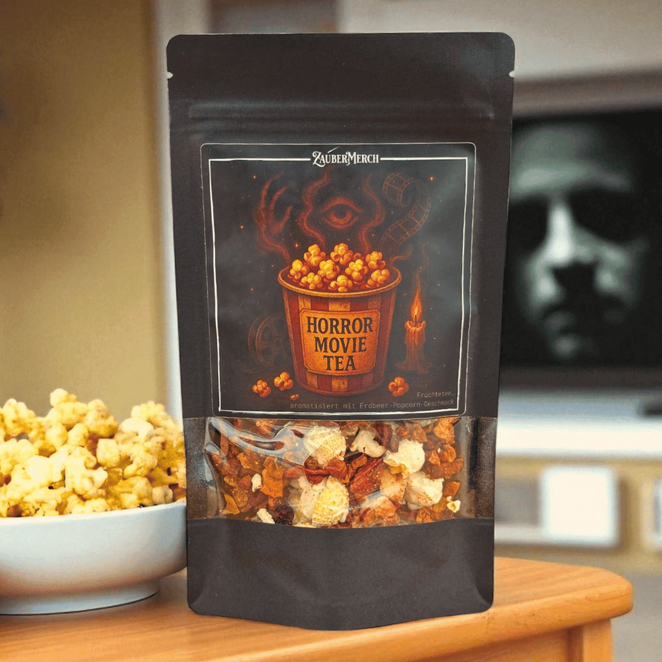 Horror Movie Tea – Früchtetee mit Erdbeer-Popcorn-Geschmack | Limitierter Halloween Tee