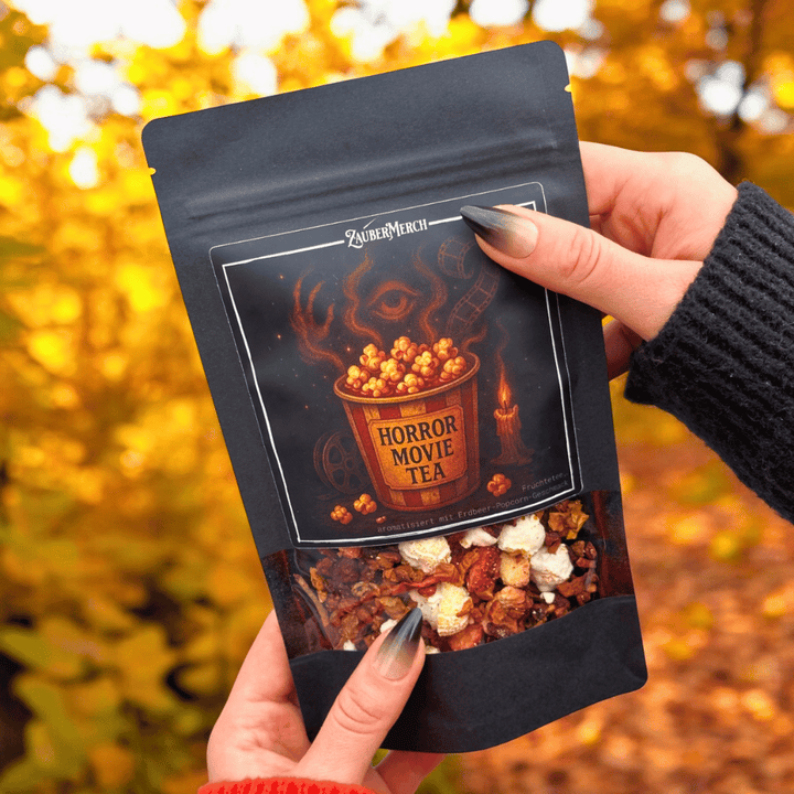 Horror Movie Tea – Früchtetee mit Erdbeer-Popcorn-Geschmack | Limitierter Halloween Tee