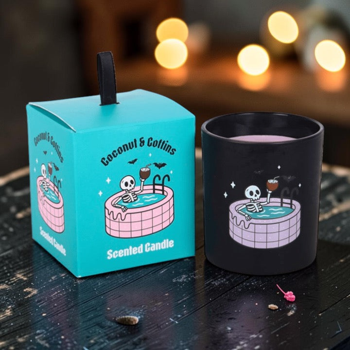 Summerween Duftkerzen Bundle – Kokos und Schwarzkirsche-Vanille im Glas (2er Set)