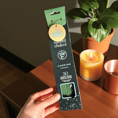 Sacred Chakra Räucherstäbchen mit Holzhalter – 40 Sticks für Balance & Achtsamkeit