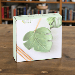 Keramik Blatt Räucherstäbchenhalter