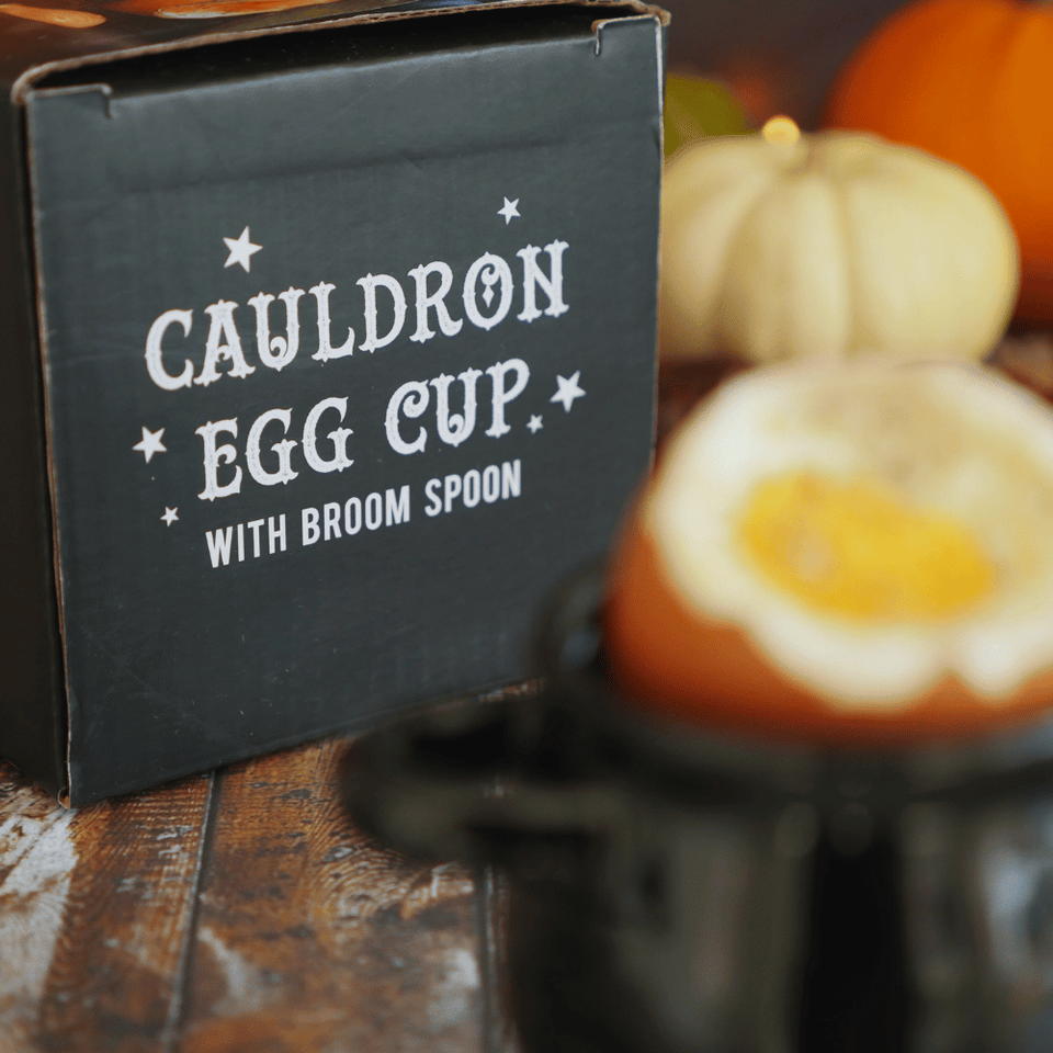 Kessel Eierbecher mit Besenlöffel - Set