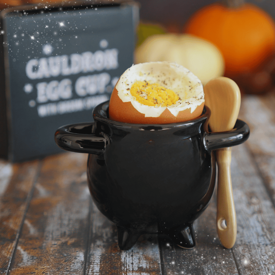 Kessel Eierbecher mit Besenlöffel - Set