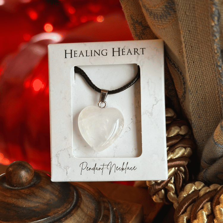 Kristall Herz-Halskette