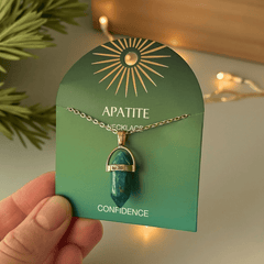 Kristall-Anhänger – Edelstahlketten mit echten Steinen für Winter & Geschenkideen