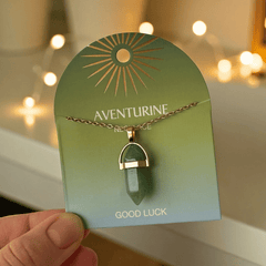 Kristall-Anhänger – Edelstahlketten mit echten Steinen für Winter & Geschenkideen