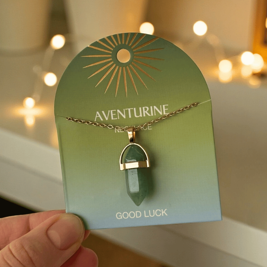 Kristall-Anhänger – Edelstahlketten mit echten Steinen für Winter & Geschenkideen