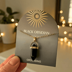 Kristall-Anhänger – Edelstahlketten mit echten Steinen für Winter & Geschenkideen