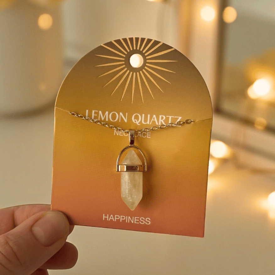 Kristall-Anhänger – Edelstahlketten mit echten Steinen für Winter & Geschenkideen