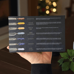 Kristall-Baumschmuck Set – 7 Edelsteine für Harmonie & Weihnachtsenergie