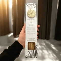 Kristall-Räucherstäbchen Set mit Halter – 5 Sorten