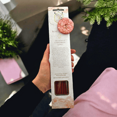 Kristall-Räucherstäbchen Set mit Halter – 5 Sorten