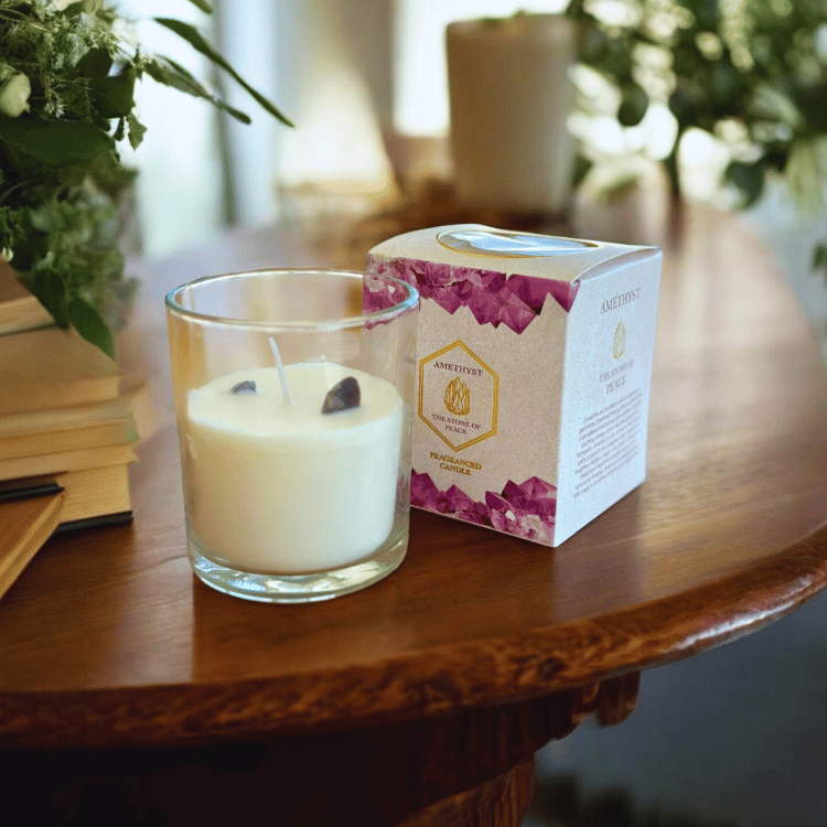 Kristalllicht Duftkerze