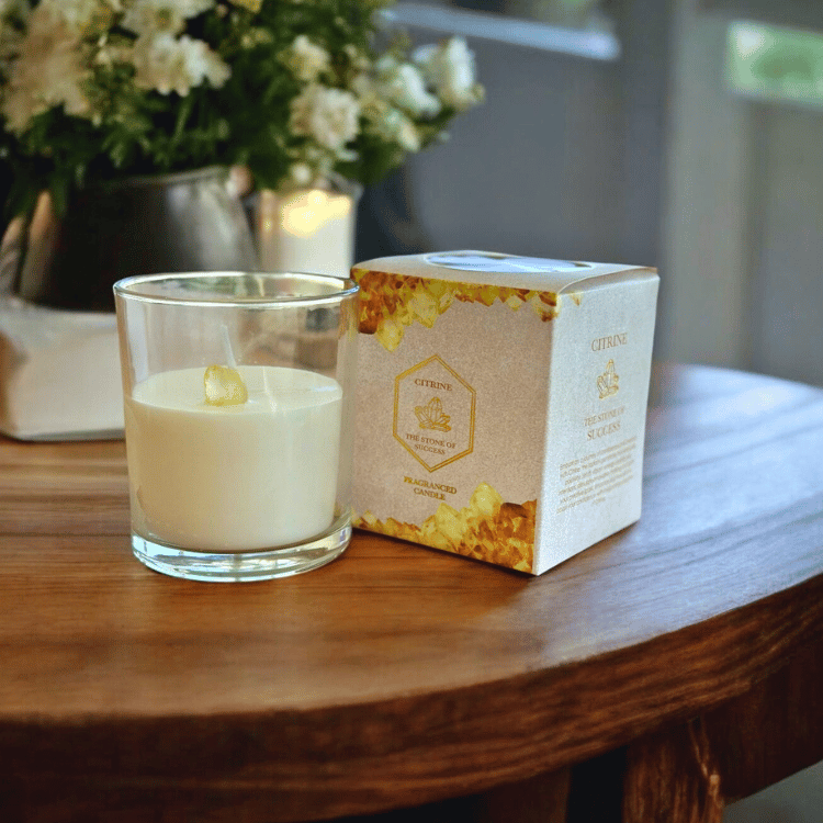 Kristalllicht Duftkerze