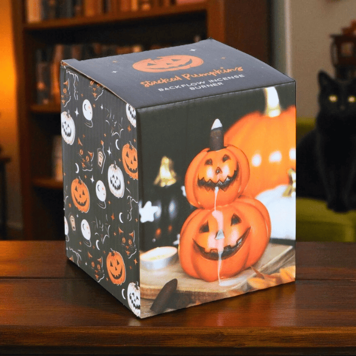 Kürbis Backflow Räucherkegelhalter – Spooky Halloween Deko