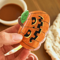 Kürbis Haarklammer – Herbst Haar Accessoire