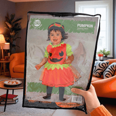 Kürbis Kostüm Baby & Kleinkind – Halloween Kleid mit Stirnband