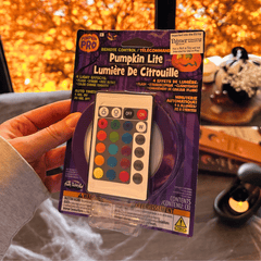 Deluxe Pumpkin Light mit Fernbedienung – 15 Farben & Timer für Halloween-Kürbisse