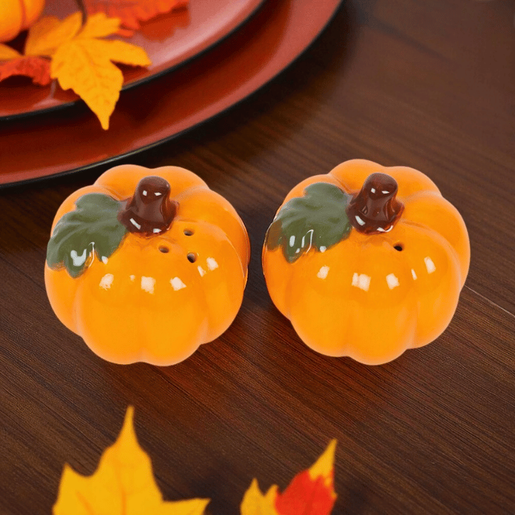 Kürbis Salz- & Pfefferstreuer – Herbstliche Tischdeko-Highlights