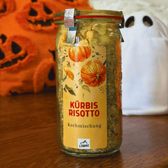 Kürbisrisotto - herbstliche Reismischung mit Kürbis vom Hof