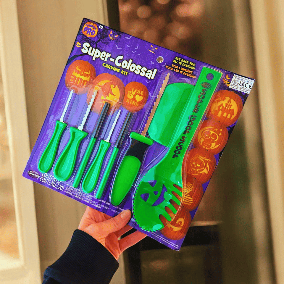 20-teiliges Kürbisse Schnitzen Set – mit Vorlagen & Profi-Werkzeugen