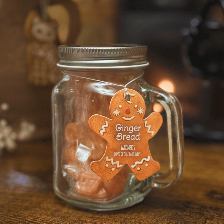 Lebkuchen Männchen Duftwachs im Glas – Weihnachtsduft – ZauberMerch