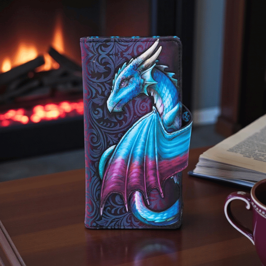 Magische Drachen Geldbörse – Blauer Drache