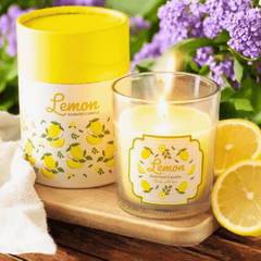 Magische Frucht-Duftkerze – Erdbeere, Orange oder Zitrone