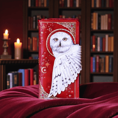 Magische Schneeule Geldbörse – Flügel als Verschluss