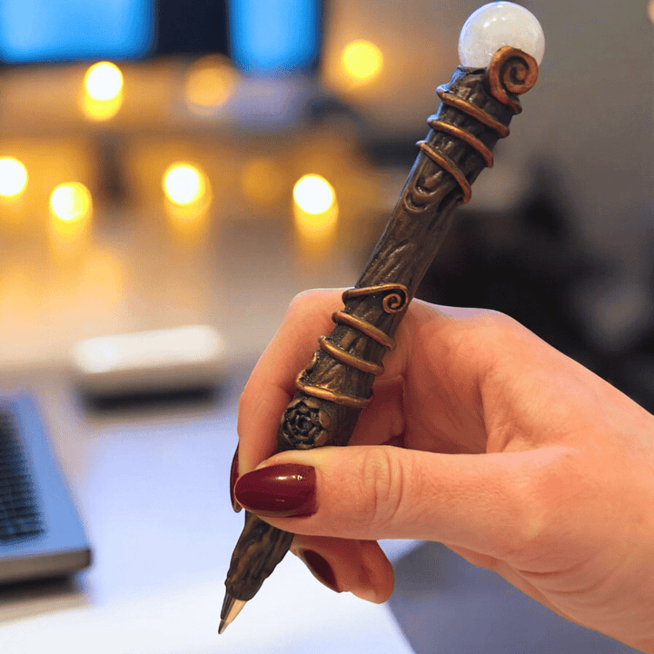 Zauberstab Stift – Magischer Kugelschreiber mit Stein