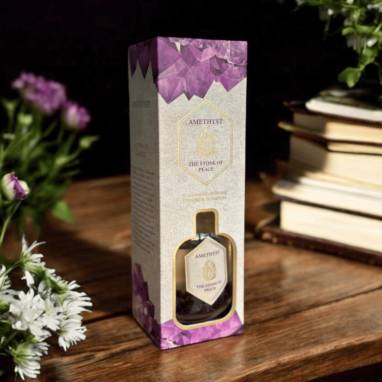 Magischer Raumduft mit Kristall – mystischer Diffuser für Witchy Atmosphäre - Amethyst
