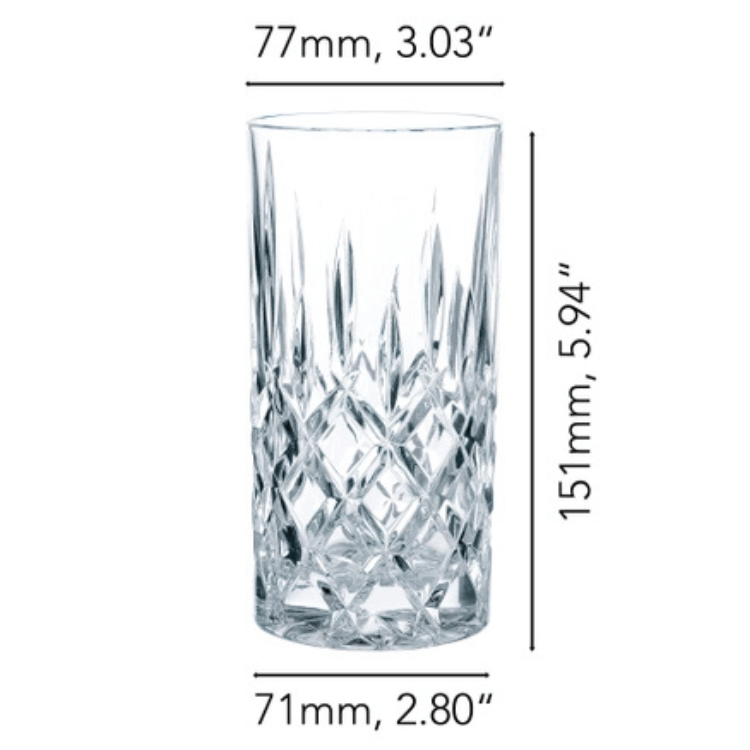 Magisches Kristallglas für Eistee