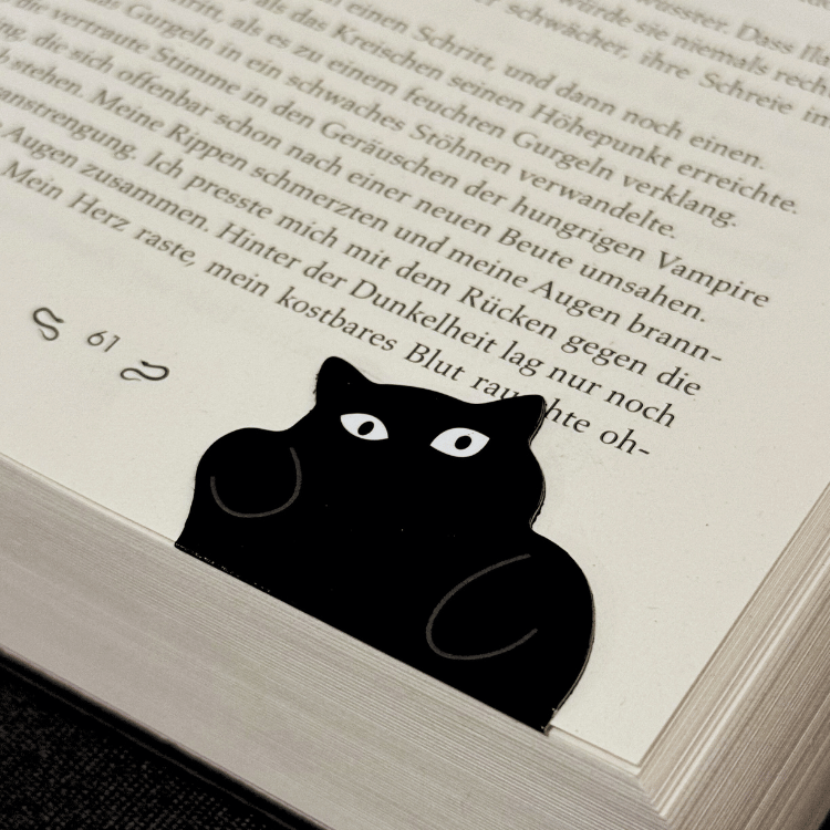 Magnetische Katzenlesezeichen – 6-teiliges Set süßer Buchmarker