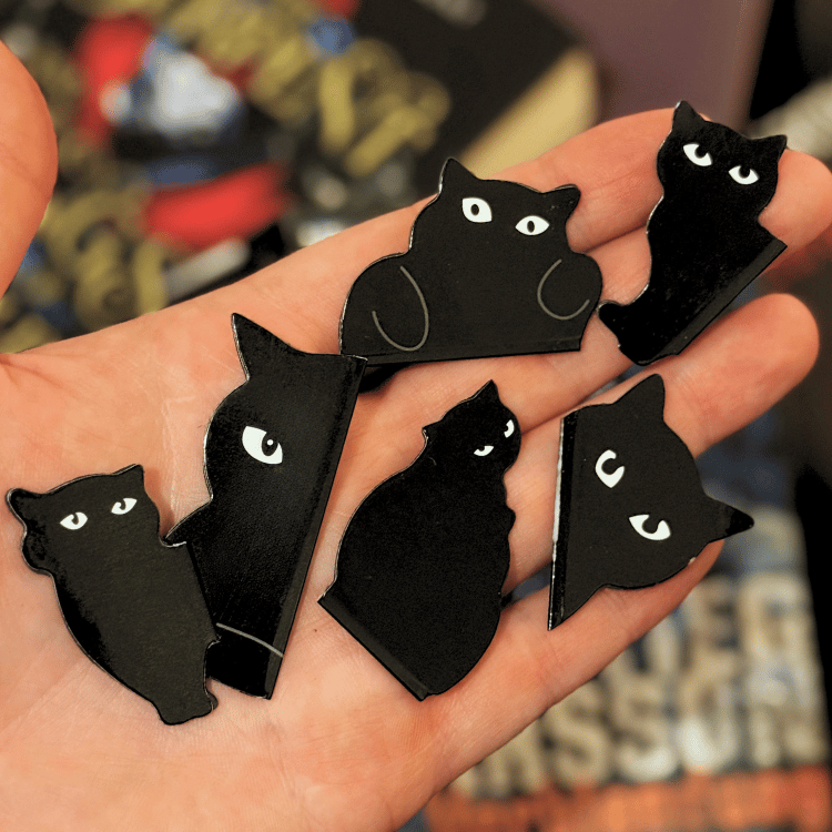 Magnetische Katzenlesezeichen – 6-teiliges Set süßer Buchmarker