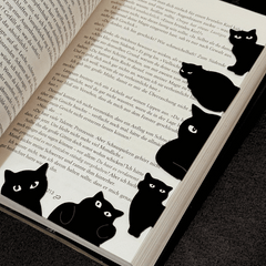Magnetische Katzenlesezeichen – 6-teiliges Set süßer Buchmarker