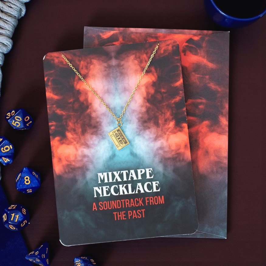 Mixtape Halskette inkl. Grußkarte – Retro-Sound & Vintage Vibes