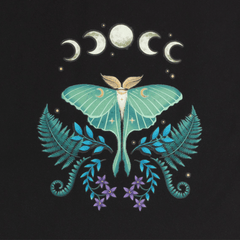 Mondmotte Tote Bag – Mystische Tasche mit Mondmotiv